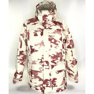 DC Men's ExoTex 5000 Series Snowboarding Jacket Down Filled White Red Camo M